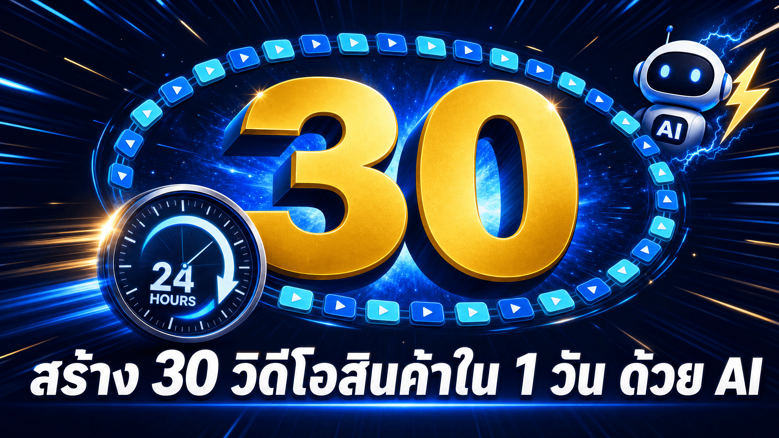 วิธีสร้างวิดีโอสินค้า 30 ตัวใน 1 วัน ด้วย AI (ทีละขั้นตอน)
