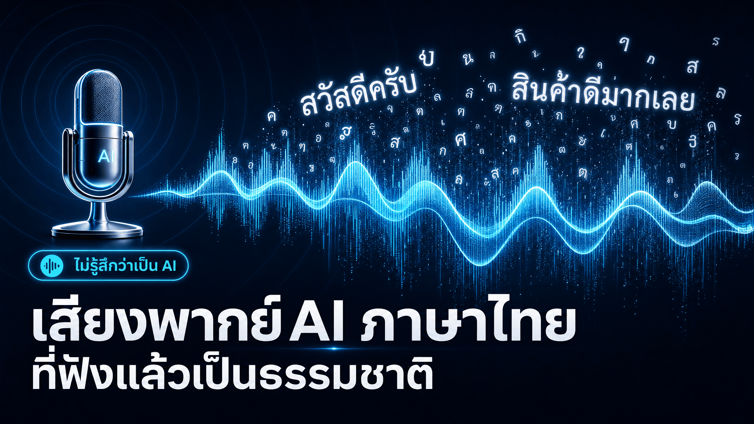 เสียงพากย์ AI ภาษาไทย: ทำไมคนฟังแล้วไม่รู้สึกว่าเป็น AI