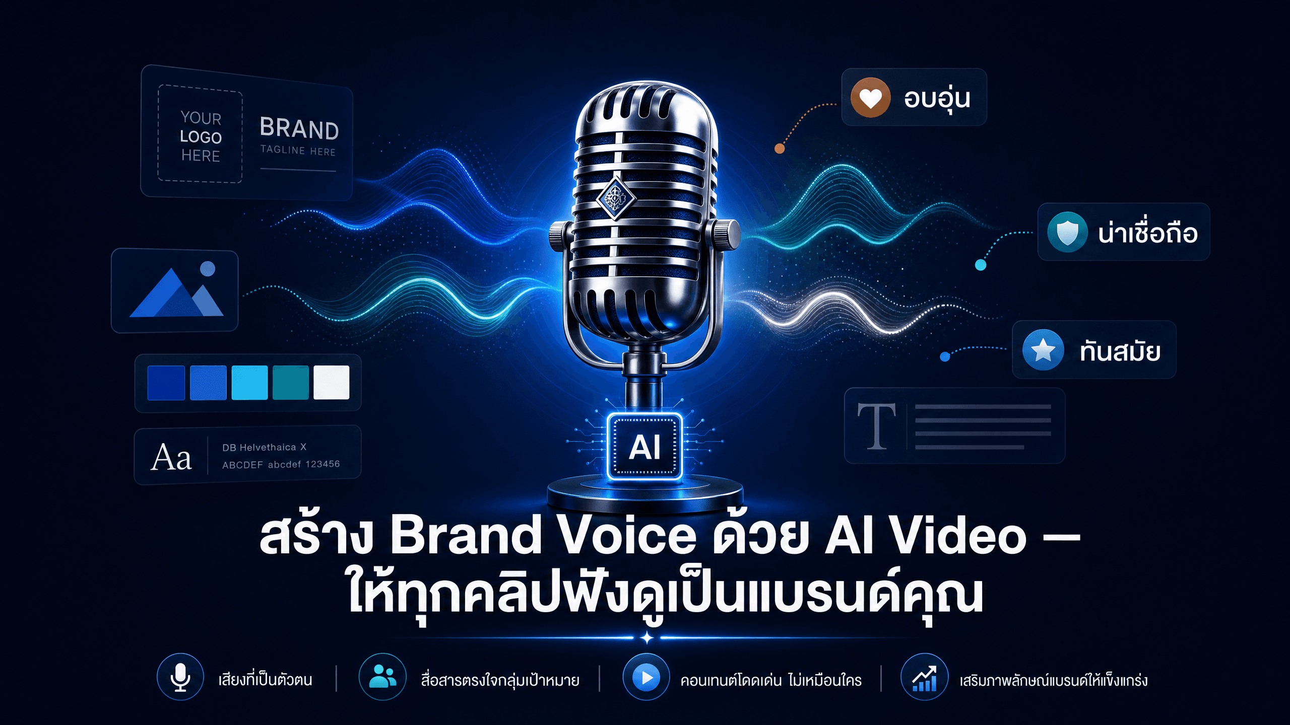 สร้าง Brand Voice ด้วย AI Video: ทำให้ทุกคลิปฟังดูเป็น "แบรนด์คุณ"
